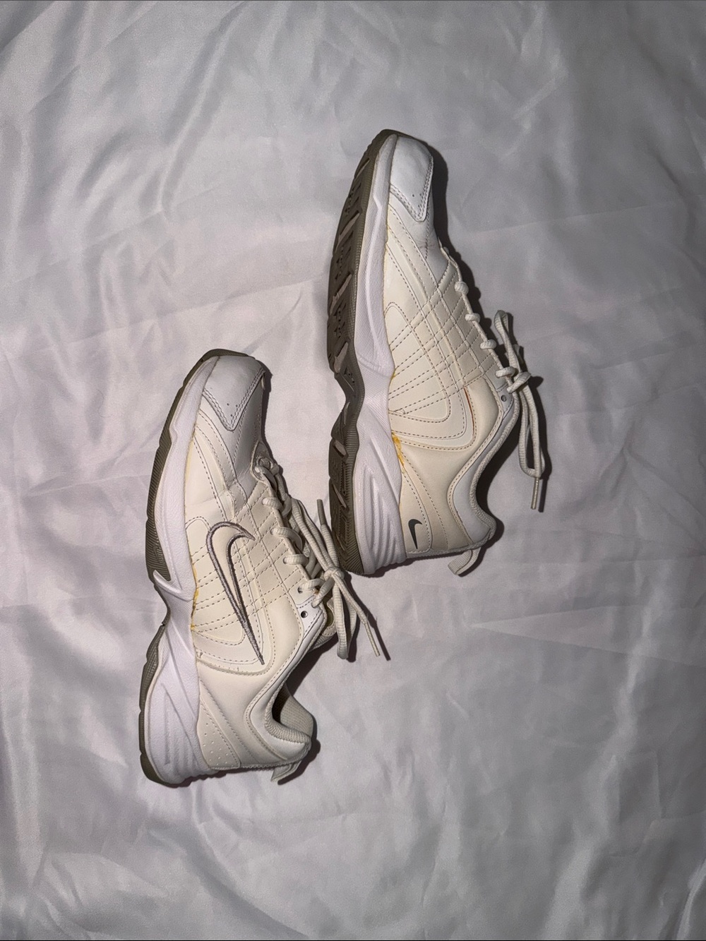 Nike Women's White Lace-Up Athletic Sneakers - Picture 3 of 5